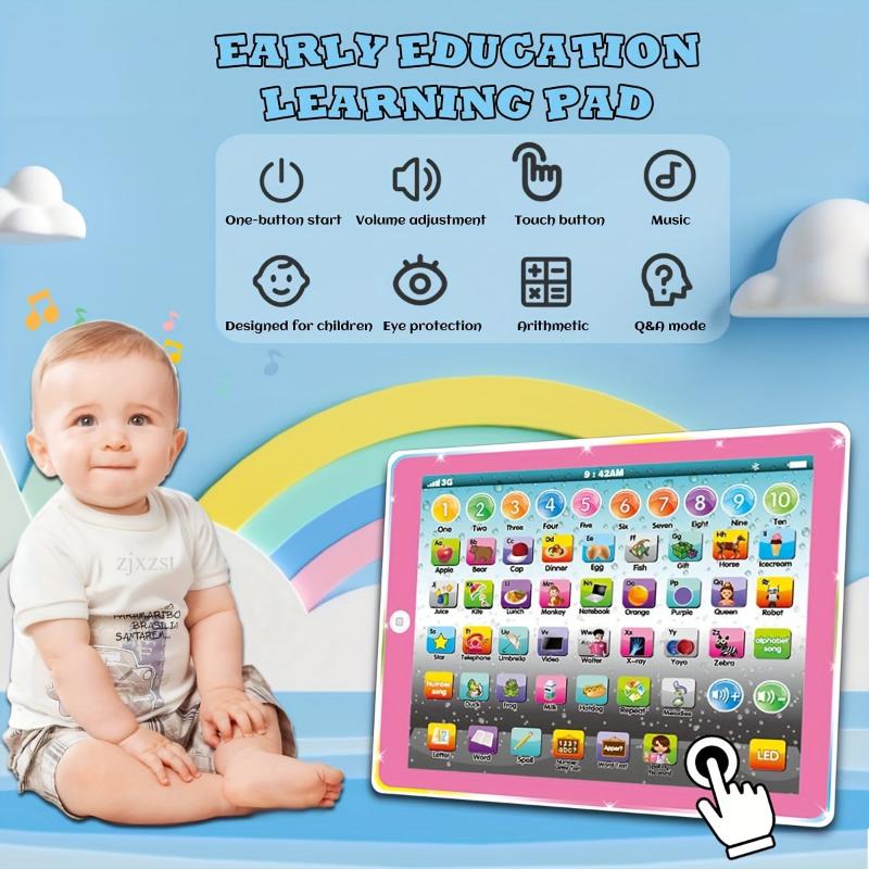 Electronic Interactive Tablet for Kids Learning Pad with ABC Word Song Music Number Educational Toy for Preschool Boys & Girls