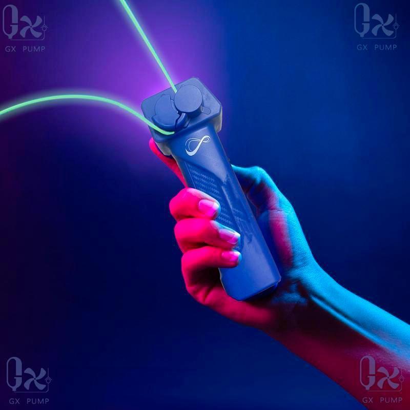 Glow-In-The-Dark Origin loop String Shooter Launcher w  Dual Built-in UV Blacklights - Safe Fun Adult & Kids Rope string Gift - Viral Fidget Launcher Gadget - Music Festival Rave Dance Accessory(2Glow, 2 Color)