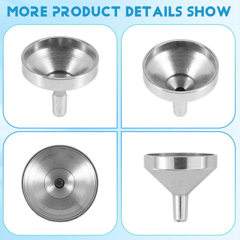 Mini Funnels Set Stainless Steel Urn Funnel Filler Kit for Cremation Jewelry Ashes Keepsakes