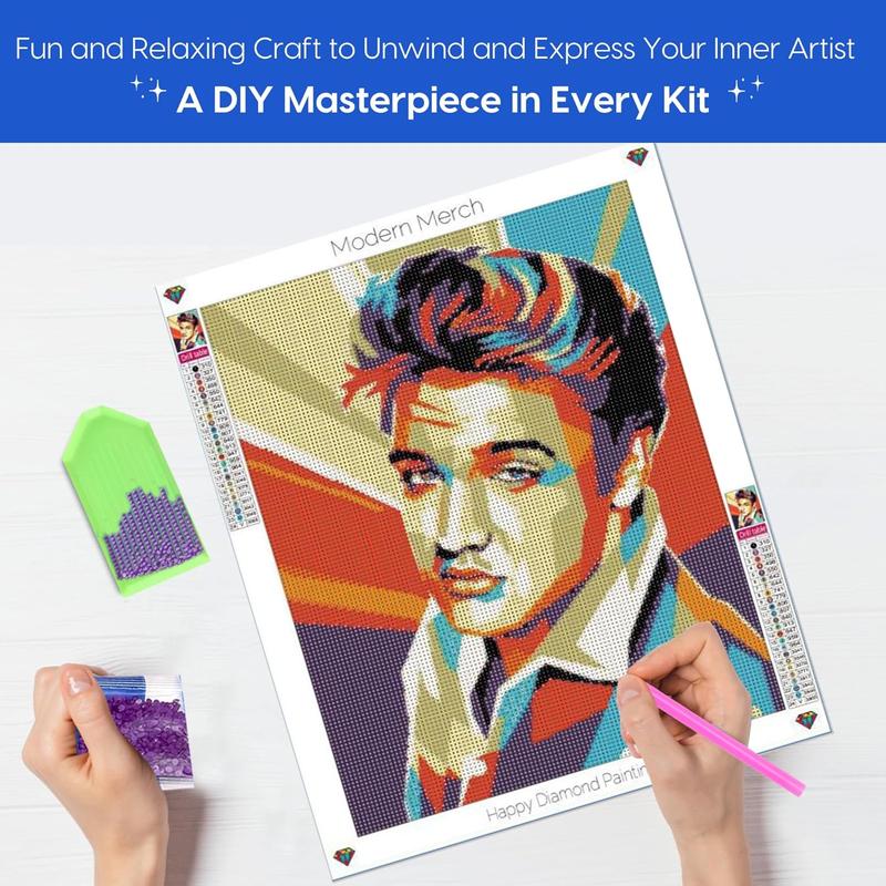 Elvis Presley Pop Art DIY Diamond Art Kit Elvis Presley Gifts Diamond Painting 30x40cm Diamond Art Paintings