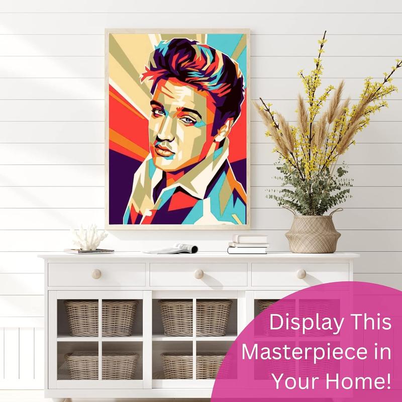 Elvis Presley Pop Art DIY Diamond Art Kit Elvis Presley Gifts Diamond Painting 30x40cm Diamond Art Paintings