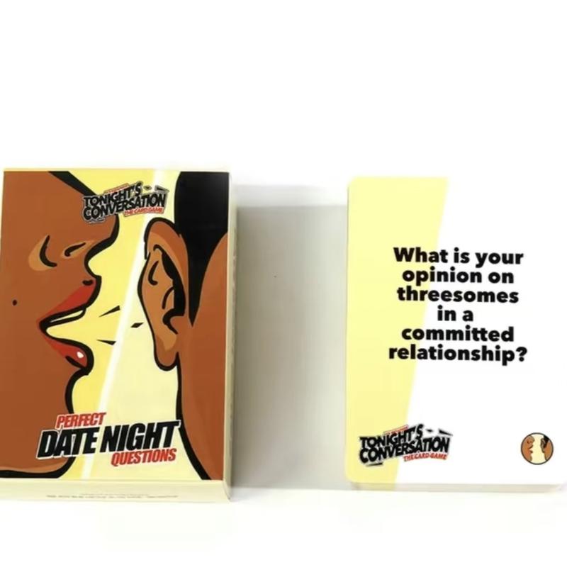 Tonights conversation the game card For Couples, Party Gathering, Valentine's Day Gift, Perfect Date Night |Size: 3.54in X 2.56inx0.71in | 50Cards