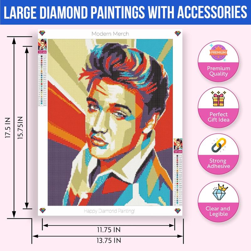 Elvis Presley Pop Art DIY Diamond Art Kit Elvis Presley Gifts Diamond Painting 30x40cm Diamond Art Paintings