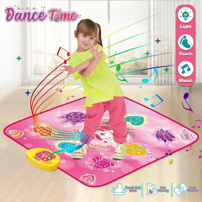 Unicorn Pattern Dance Mat, 1 Count Simulation Music Dance Game Mat, Multi-functional Game Blanket, Children's Dance Game Dance Mat