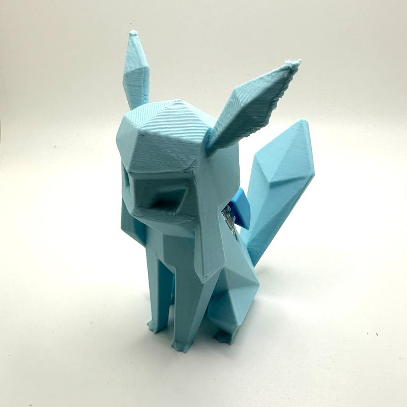 Low Poly Glaceon Mechanical Switch Fidget Toy | Stim Toy, Stress Relief, ADHD, ASMR