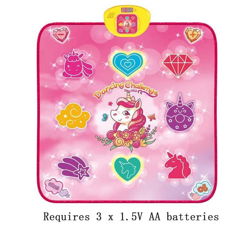 Unicorn Pattern Dance Mat, 1 Count Simulation Music Dance Game Mat, Multi-functional Game Blanket, Children's Dance Game Dance Mat