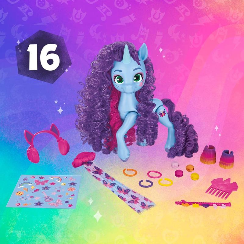 My Little Pony Toys Misty Brightdawn Style of The Day, 5-Inch Hair Styling Dolls, Toys for 5 Year Old Girls and Boys