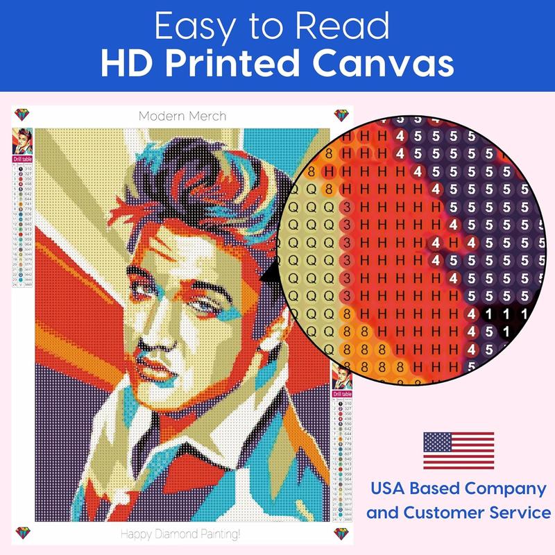 Elvis Presley Pop Art DIY Diamond Art Kit Elvis Presley Gifts Diamond Painting 30x40cm Diamond Art Paintings