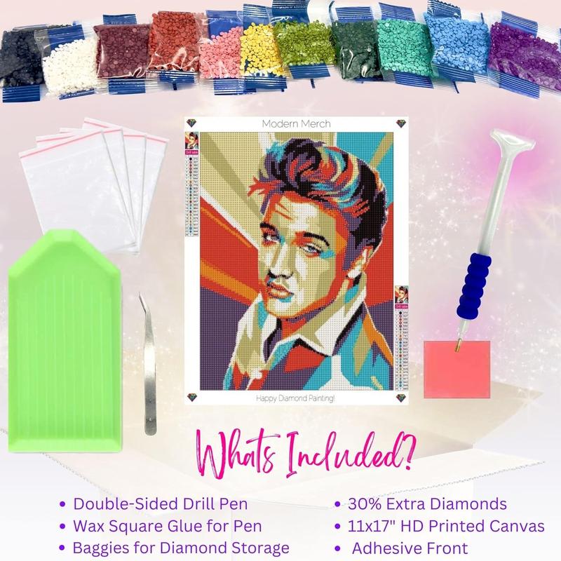 Elvis Presley Pop Art DIY Diamond Art Kit Elvis Presley Gifts Diamond Painting 30x40cm Diamond Art Paintings