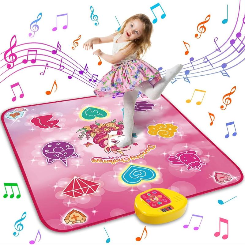 Unicorn Pattern Dance Mat, 1 Count Simulation Music Dance Game Mat, Multi-functional Game Blanket, Children's Dance Game Dance Mat