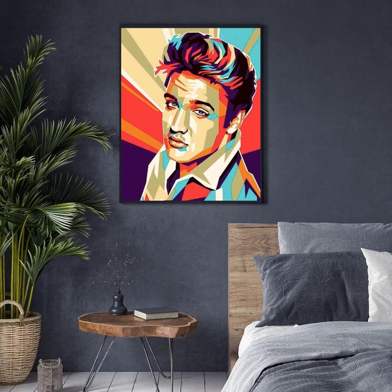 Elvis Presley Pop Art DIY Diamond Art Kit Elvis Presley Gifts Diamond Painting 30x40cm Diamond Art Paintings