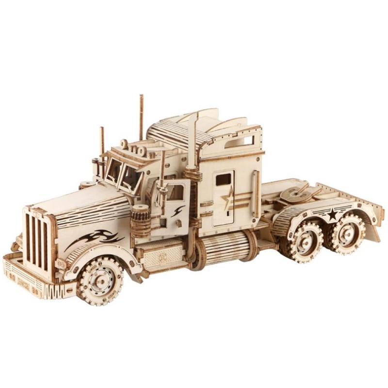 Model Car Kits Wooden 3D Puzzles Model Building Kits for Adults-Educational Brain Teaser Assembly Model for Adults to Build, Desk Decor DIY Hobbies Gifts for Teens&Kids