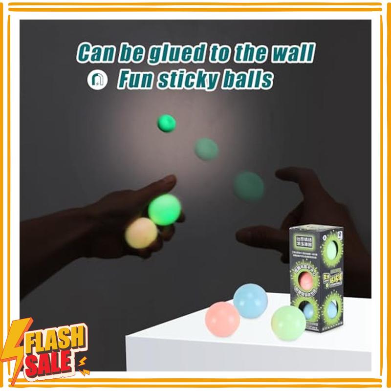 3pack Dream Balls,Glow in The Dark Sticky Balls That Stick to The Ceiling,Stress Balls for Kids and Adults,Elevated Balls,ASMR Cool Stuff for Teens,Ceiling Balls,Lumi Balls,Stocking Stuffers