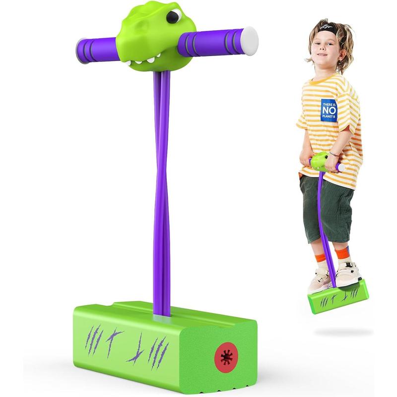 CUUGO LET'S GO! CG Jumping Promotes Growing Taller- Pogo Stick Foam Pogo Jumper for Kids, Toys for 3-12 Year Old Boys Girls Outdoor Toys Indoor Toys Fun Gifts Christmas Stocking Stuffers Gifts