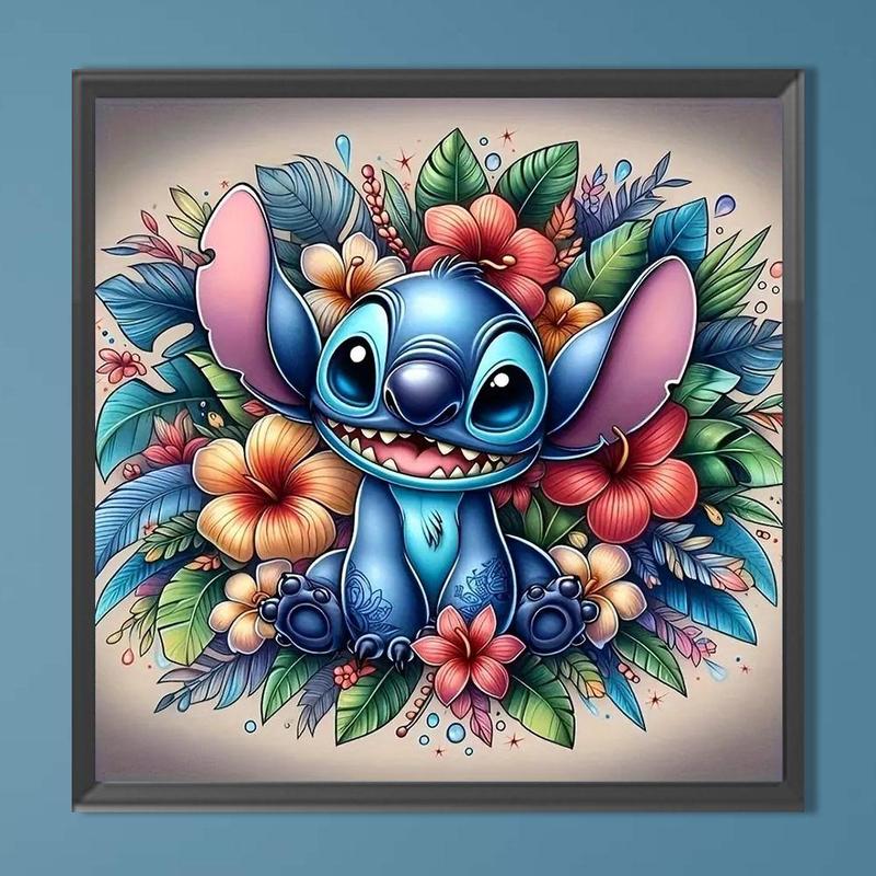 Cartoon Pattern Diy Diamond Arts Colorful Painting Kit without Frame, Diy 5d Diamond Arts Colorful Painting for Bedroom Wall Decor