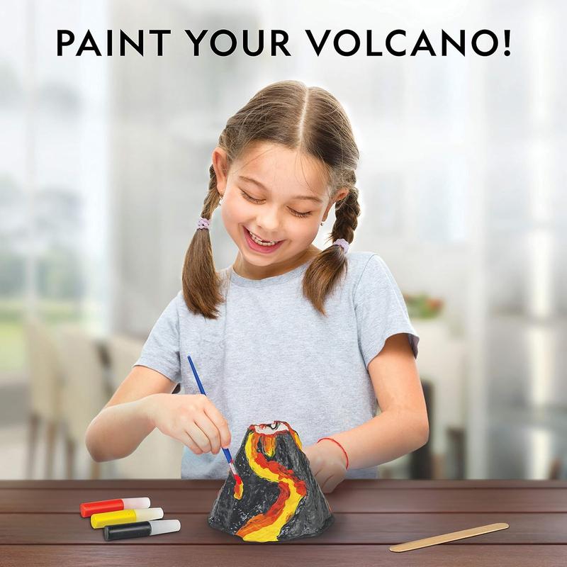 [FLASH DEAL 2024] NATIONAL GEOGRAPHIC Ultimate Volcano Kit – Erupting Volcano Science Kit for Kids, 3X More Eruptions, Pop Crystals Create Exciting Sounds, STEM Science & Educational Toys