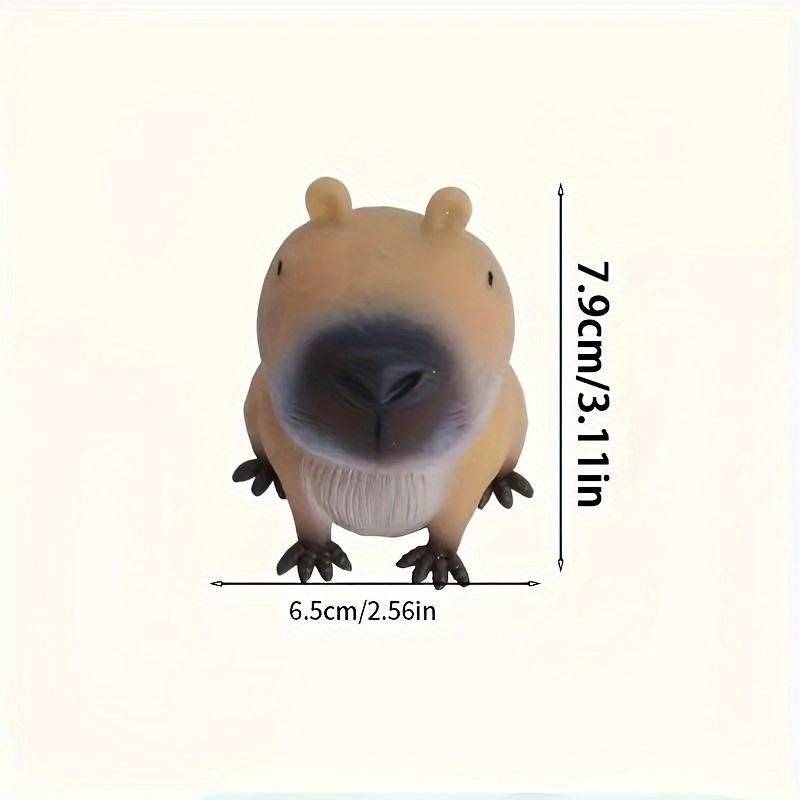 1pc Durable Rubber Capybara Squishy Toy - Quick Rebound Unique Animal Stress Relief Fidget Toy, Perfect Party Gift for Young Audiences