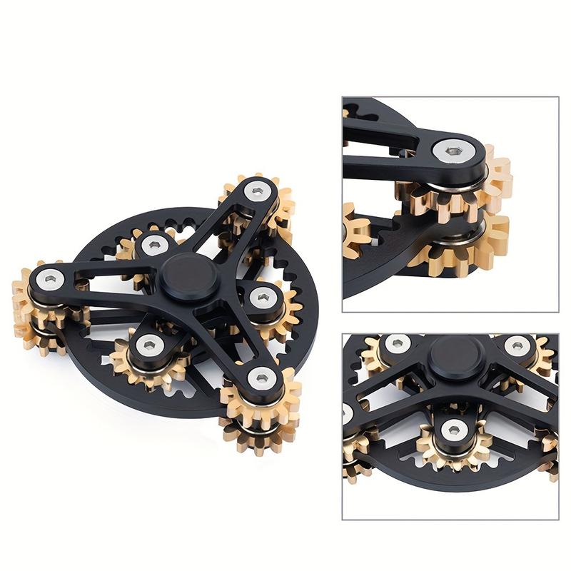 Precision Design Pure Copper Gear Drive Gyro Rotating Ferris Wheel-Relaxation and Attention Lifting Novelty Toys flip asmr stimming  toys