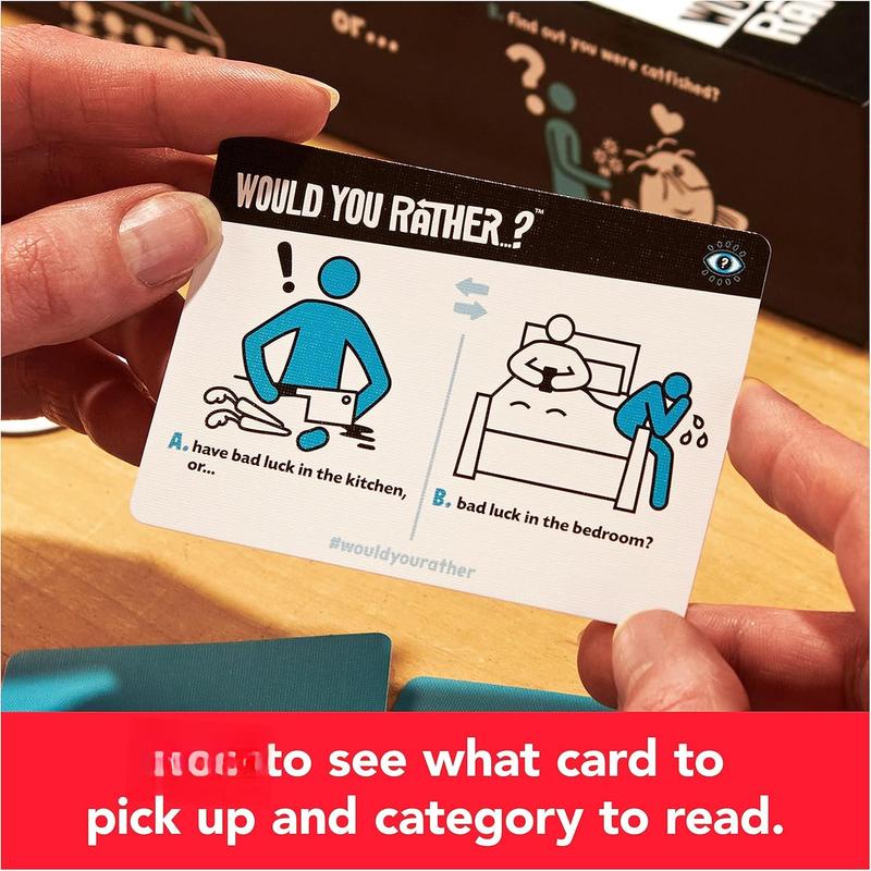 , Would You Rather? Funny Card Game for College, Friendsgiving Party , Adult Card , Christmas Gifts for Teens, for Ages 14+