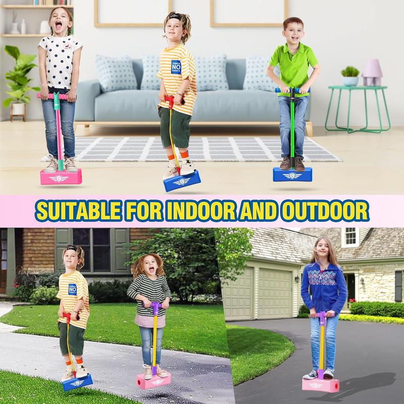 CUUGO LET'S GO! CG Jumping Promotes Growing Taller- Pogo Stick Foam Pogo Jumper for Kids, Toys for 3-12 Year Old Boys Girls Outdoor Toys Indoor Toys Fun Gifts Christmas Stocking Stuffers Gifts