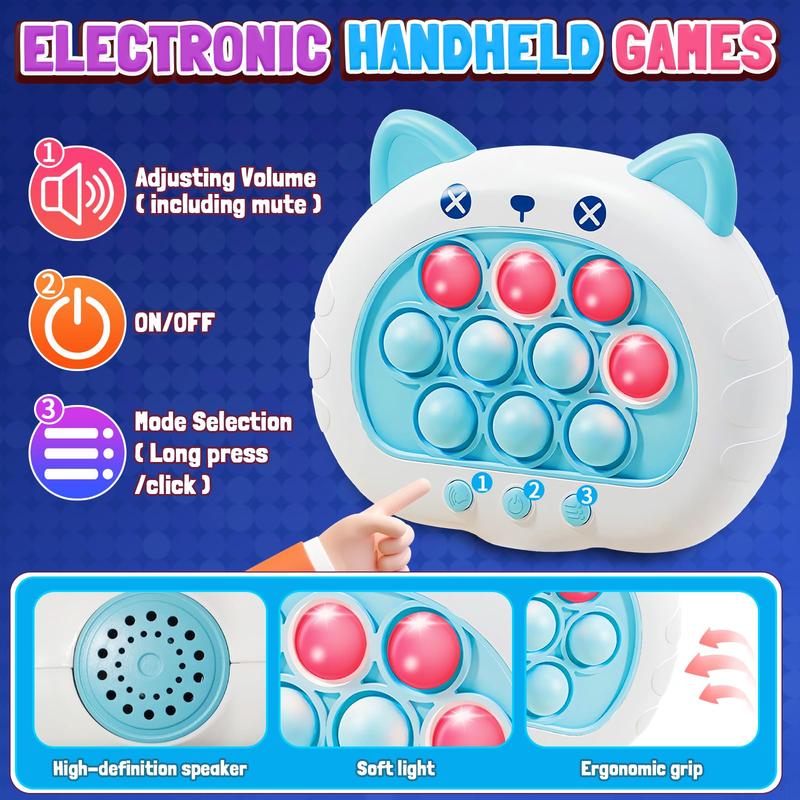 1PC Light-Up Fast Push Puzzle Game Console for Kids – Perfect Christmas, Halloween, Thanksgiving Gift