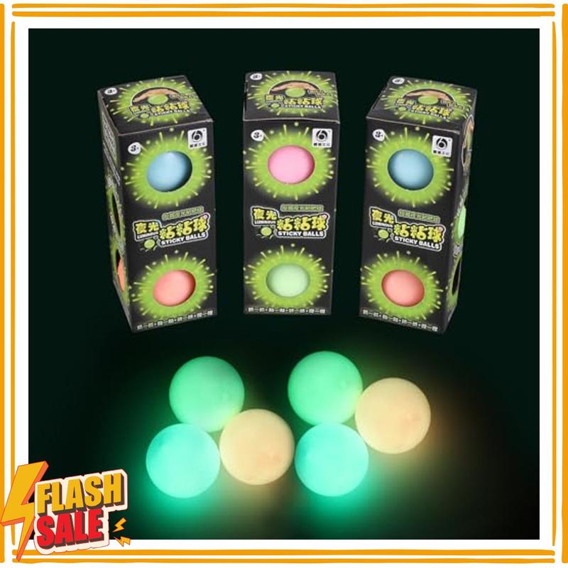 3pack Dream Balls,Glow in The Dark Sticky Balls That Stick to The Ceiling,Stress Balls for Kids and Adults,Elevated Balls,ASMR Cool Stuff for Teens,Ceiling Balls,Lumi Balls,Stocking Stuffers