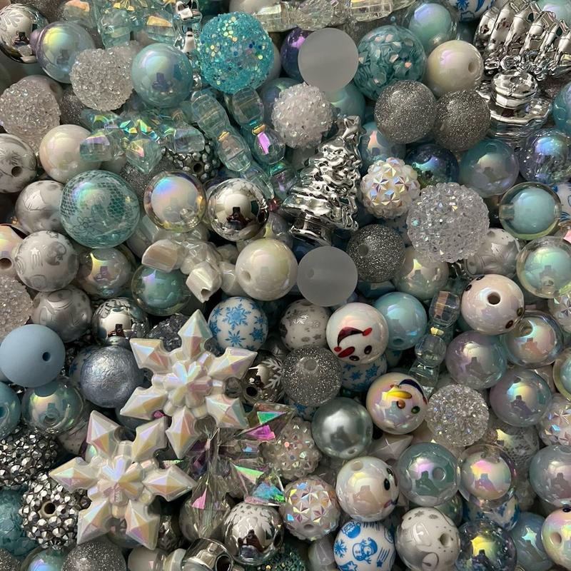 Winter Wonderland Mix - Premium Assorted Acrylic Bead Mix for Beaded Pens fancy bead