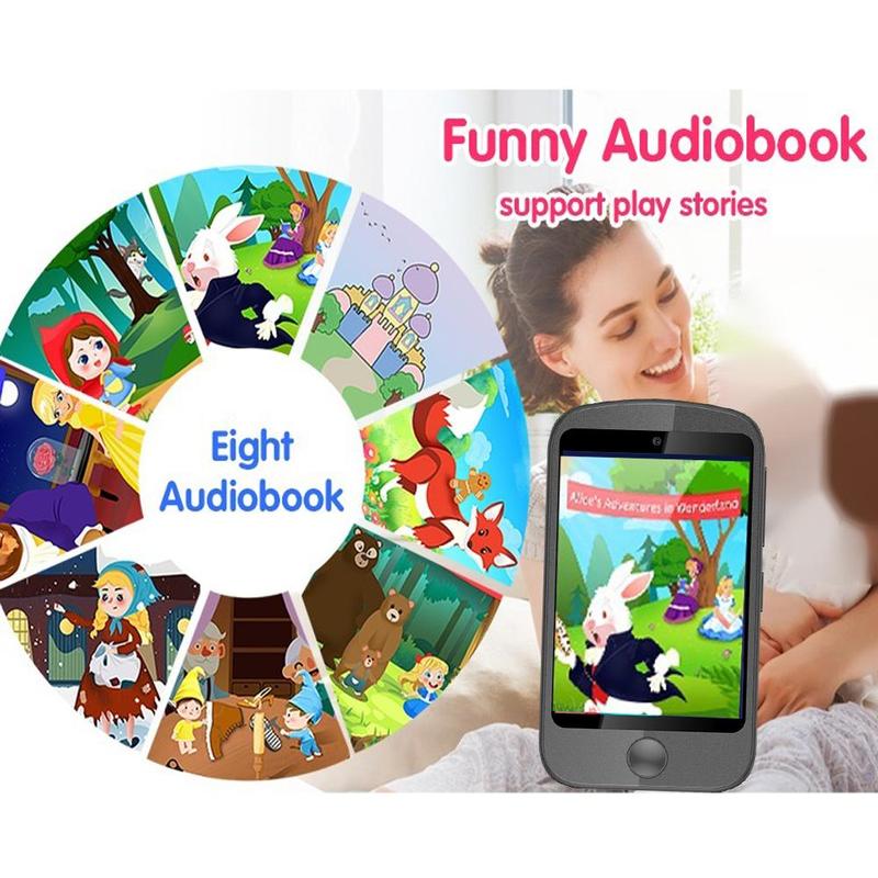 KGG Student English Vocabulary Learning Machine with Built-in 8GB Memory, Audio Story Playback Learning Machine, Support 2G Nano Cards