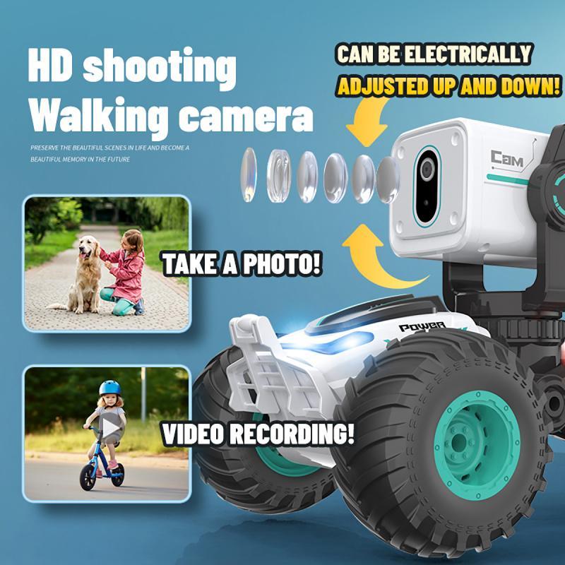 Remote Control Car, Rechargeable Electric Car with HD Camera, Remote Control Car with Light, Birthday Gift for Boys & Girls