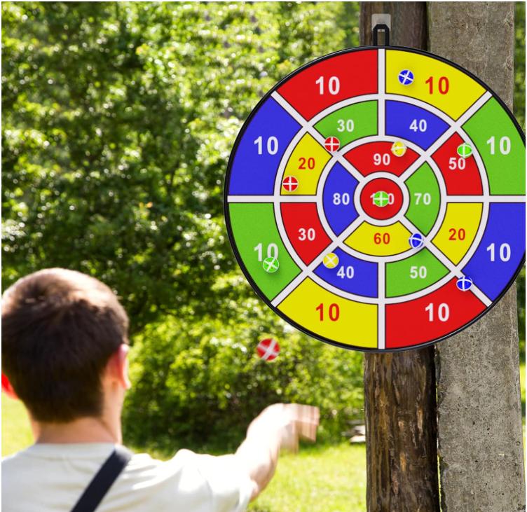 BooTaa 29 Large Dart Board for Kids, Kids Dart Board with Sticky Balls, Boys Toys, Indoor Sport Outdoor Fun Party Play Game Toys