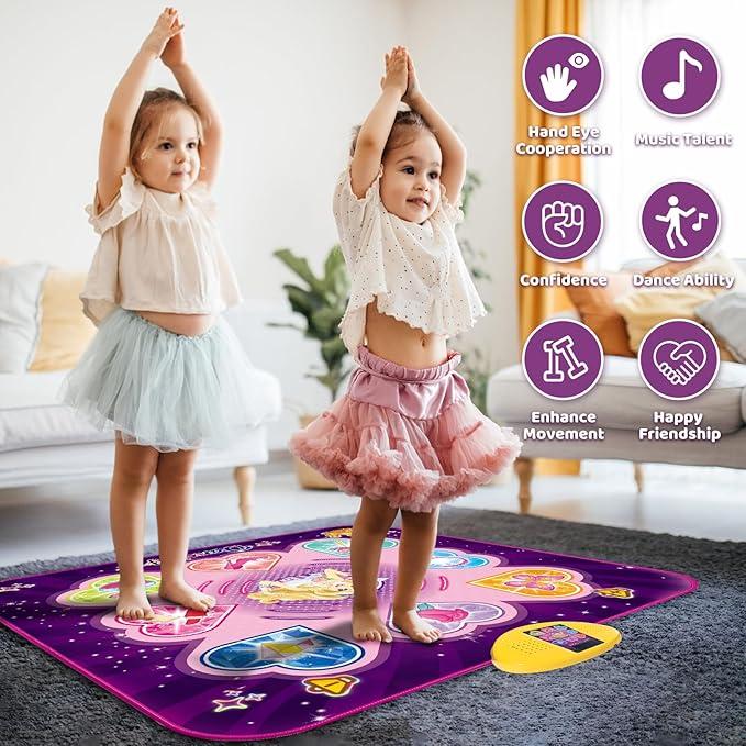 CHRISTMAS Dance Mat Toys for Girls with 7 Game Modes and LED Lights