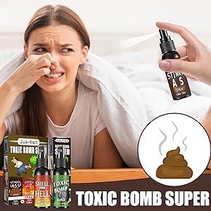 Stinky Fart Spray Set - 3 Scents of Non-Toxic 30ml Spray - Funny Prank Gift for Adults and Children