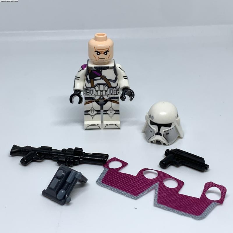 Commander Bacara Minifigure Star Clone Wars Clone Trooper Galactic Marine