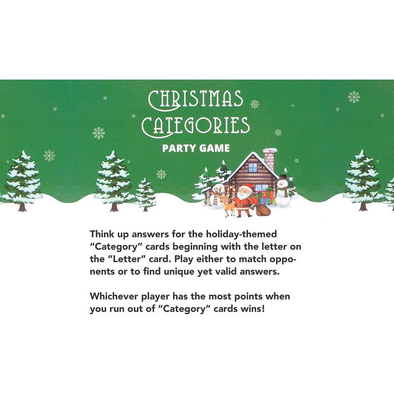 Christmas Categories - Holiday Party Game