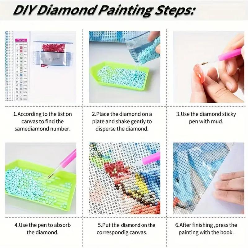 5D Diamond Arts Colorful Painting Kit, 1 Set Dog & kid Pattern DIY Diamond Arts Colorful Painting without Frame, Handmade Art Crafts for Home Decor