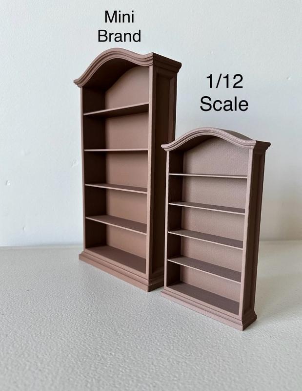 1 12 Scale Mini Bookshelf   Mini Books   Bookcase   Miniatures