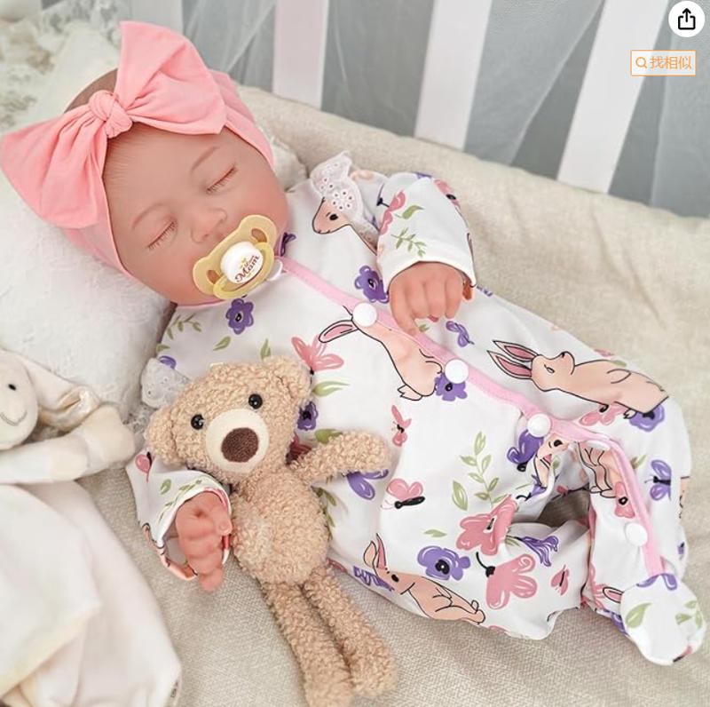 BABESIDE Reborn Baby Dolls Connie - 20 inch Soft Vinyl Realistic-Adorable Baby Doll Real Life Lifelike Baby Dolls with Complete Accessories Perfect for Cuddling, Playtime, and Gift Giving