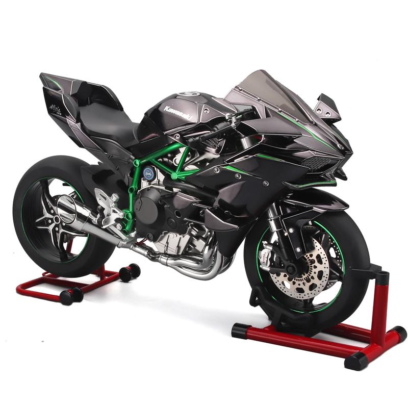 Kawasaki H2R Motorcycle Toy for Display - Model Alloy Car with SoundEffects -Collectible Room Decor