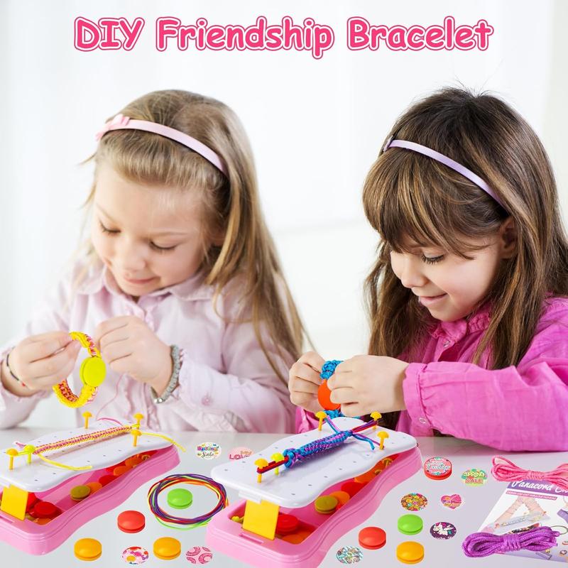 Friendship Bracelet Making Kit Gifts for Girls Toys 8-10 Year Old - Arts and Crafts for Kids Age 8-12, DIY Jewelry String Maker Craft Tool Kits, Christmas Birthday Gift for 8 9 10 11 12 Year Old Girls