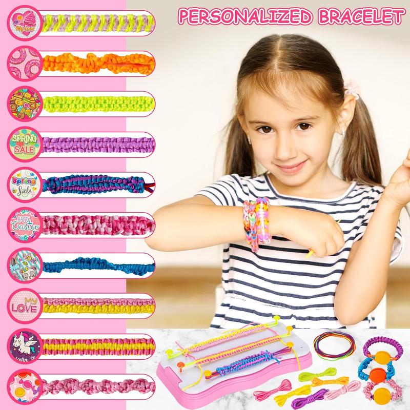 Friendship Bracelet Making Kit Gifts for Girls Toys 8-10 Year Old - Arts and Crafts for Kids Age 8-12, DIY Jewelry String Maker Craft Tool Kits, Christmas Birthday Gift for 8 9 10 11 12 Year Old Girls