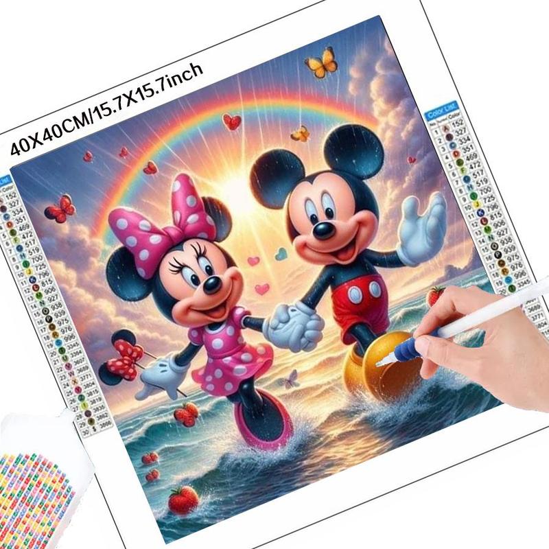 Cartoon Pattern DIY Diamond Arts Colorful Painting Kit without Frame, DIY 5D Diamond Arts Colorful Painting Kit for Home Wall Decor