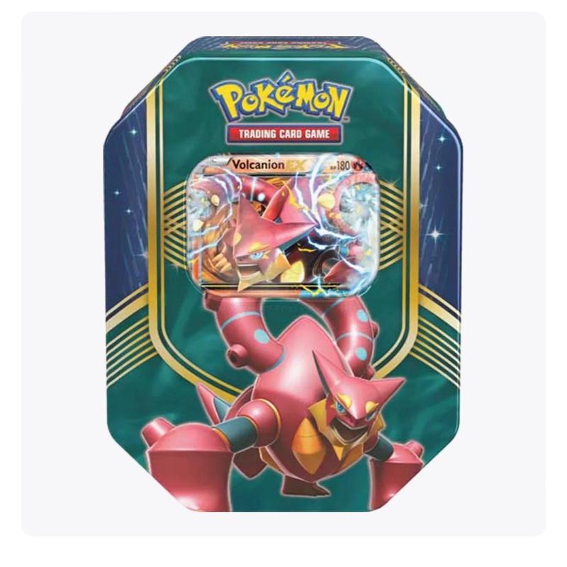 Pokémon TCG Battle Heart Tins, 2016, Pikachu EX, Volcanion EX, Magearna EX