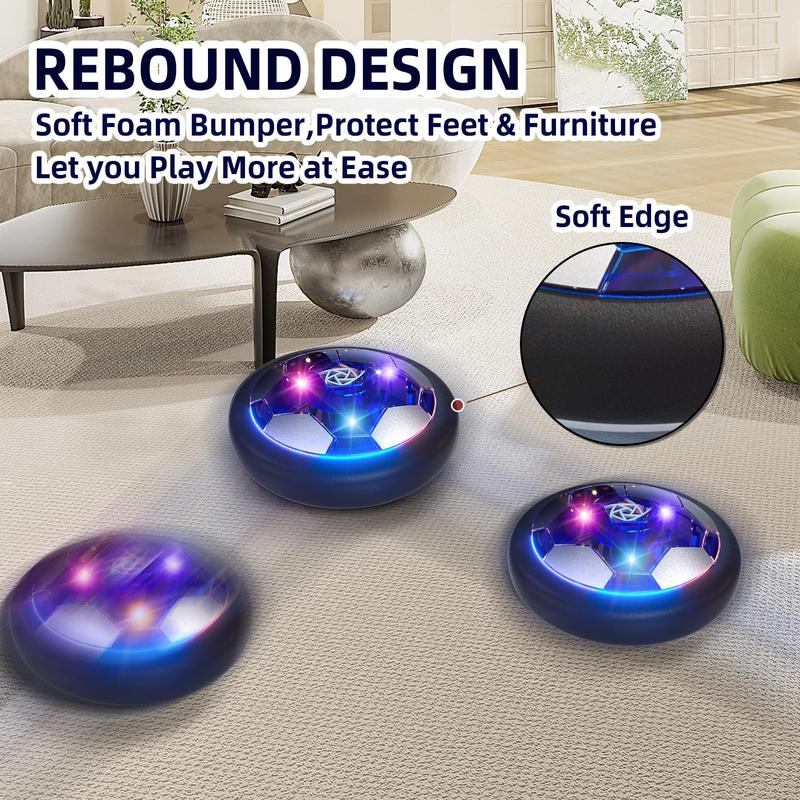 2 Pack Hover Soccer Ball, LED Light Soccer Ball Toys  , Indoor Outdoor Games , Christmas Birthday Gifts