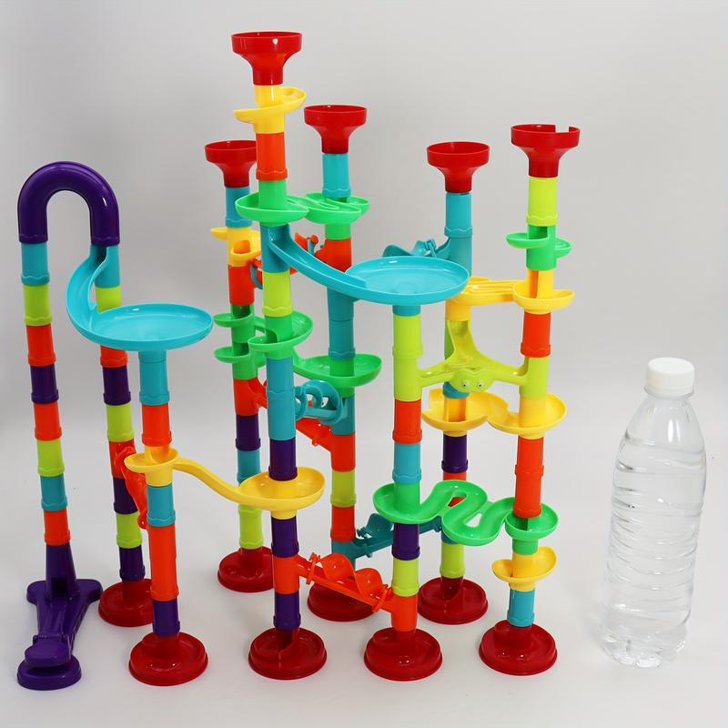 142pcs Large Marble Run Track Set - Colorful Building Blocks Game for Youngsters, Perfect Christmas or Birthday Gift, Marble Run, Building Blocks