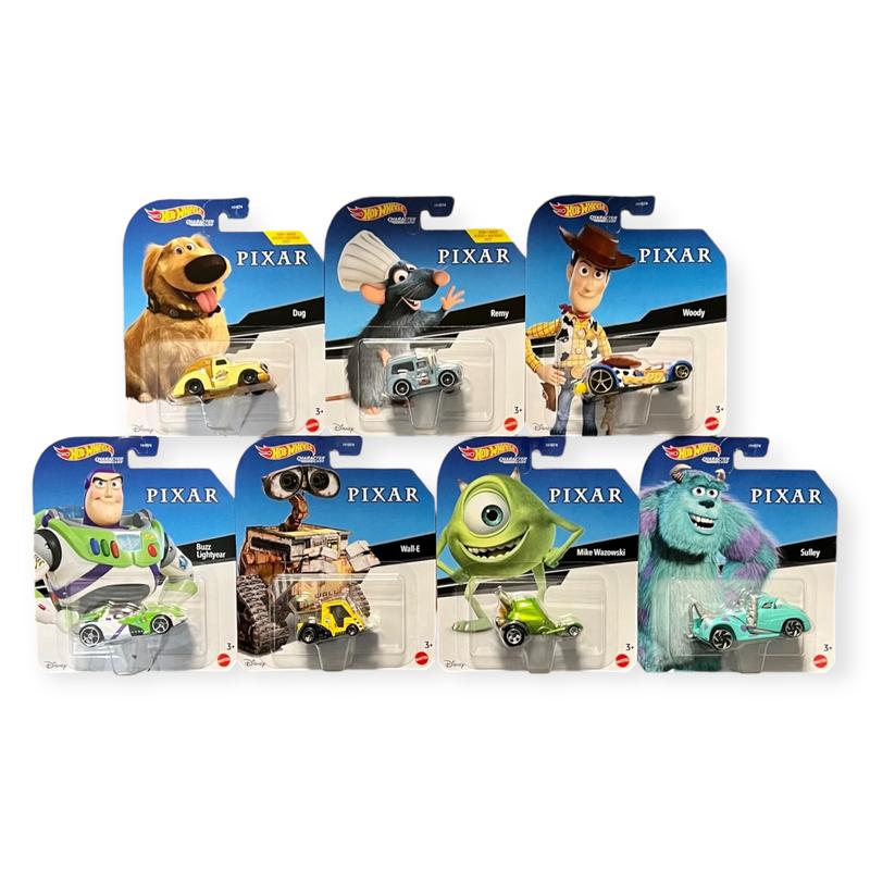 Hot Wheels 2022 Pixar Character Cars Collection - Diecast Models featuring Woody, Buzz Lightyear, Mike Wazowski, and More!