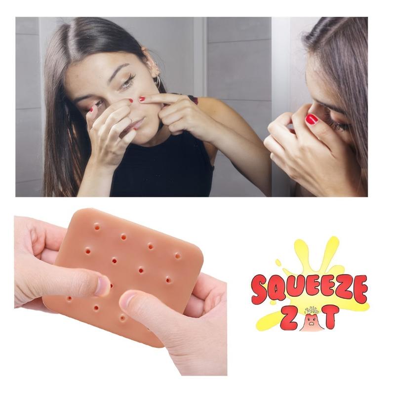 Squeeze Acne Decompression Spoof Toy Square 16 Holes