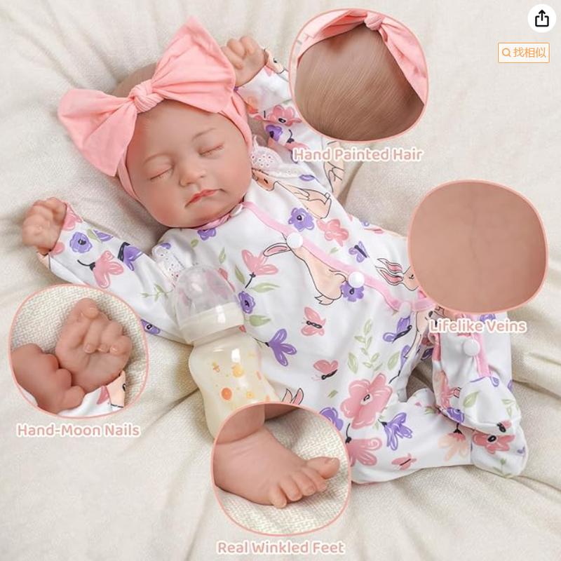 BABESIDE Reborn Baby Dolls Connie - 20 inch Soft Vinyl Realistic-Adorable Baby Doll Real Life Lifelike Baby Dolls with Complete Accessories Perfect for Cuddling, Playtime, and Gift Giving