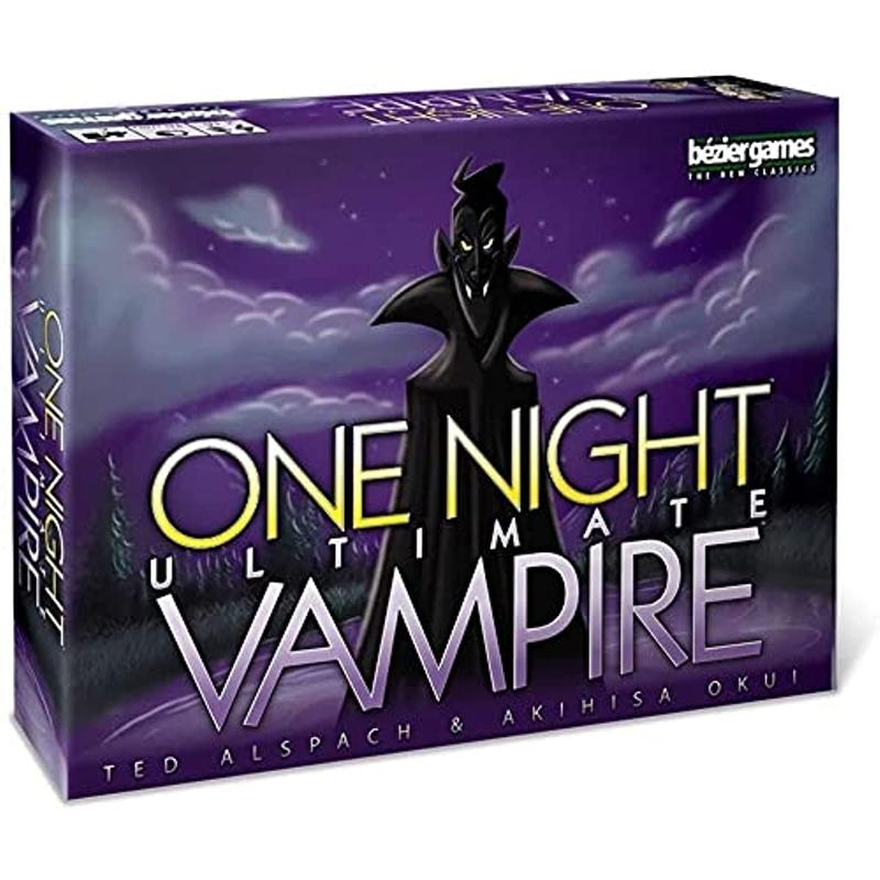 One Night Ultimate Vampire Game, 1 Count Fast-paced Gameplay, Engaging Social Deduction, Hidden Roles & Bluffing Holiday Party Fun Game Box