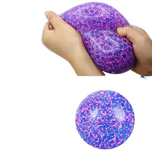 TPR Water Ball Fidget Toy Squeeze Stress Relief Ball with Colorful Beads for Kids and Adults Durable and Fun Sensory Toy for Relaxation and Anxiety Relief