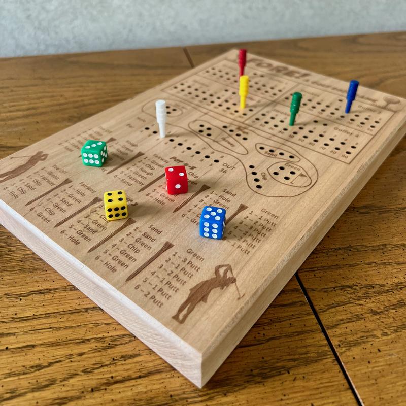 Fore! Golf Dice Game - Wood